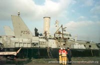 BH7 being moved to The Hovercraft Museum